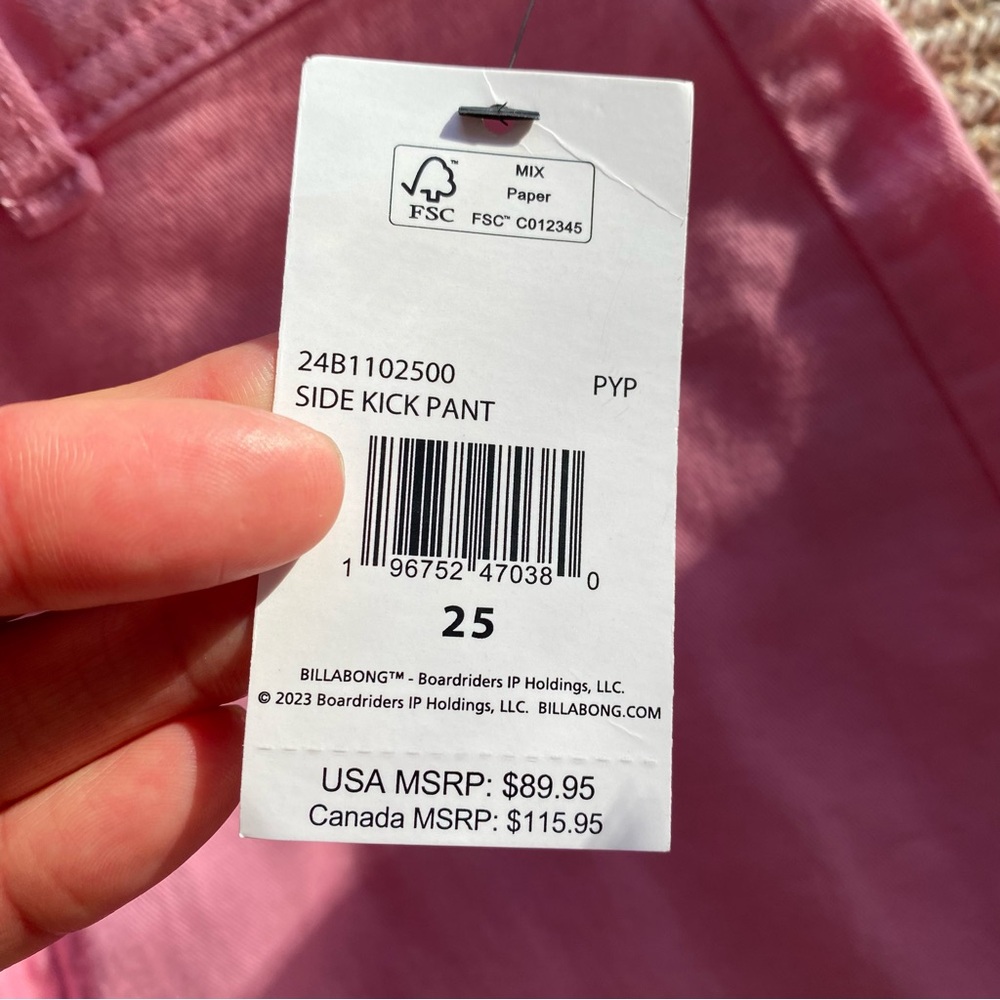 BILLABONG Pink Side Kick High Waist Wide Leg Pants! 💗 - Picture 15 of 16